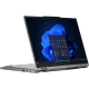 Lenovo ThinkPad L13 G6 21R7003ATX gri 2'si 1 arada laptop, açık ekranlı ve çok açılı tasarımda