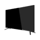 Arçelik A43L 5845 4B Full HD LED TV, önden ve yandan görünümüyle siyah ekranlı televizyon