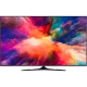 Vestel 49UD9650 Ultra HD 4K LED televizyon, renkli ekranı ve siyah ayak tasarımıyla önden görünüm