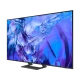 Samsung 55DU8500 Ultra HD 4K LED televizyon, genel renkli siyah gövde ve mavi canlı ekran tasarımı