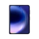 Mavi Huawei Pura X Max akıllı telefon, ince çerçeveli ekran ve ortalanmış ön kamera tasarımıyla önden görünüm
