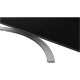 LG 65NANO816NA Ultra HD 4K LED televizyon siyah renk kavisli stantlı ekran görünümü