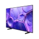Samsung 43U8000F Ultra HD 4K LED televizyon, mor tonlu ekran görüntüsüyle ön yüz.