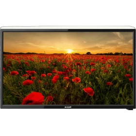 Arçelik A24K 584 Hotel HD Ready HD TV, siyah çerçeveli LED televizyon ve ekranda gelincik tarlası