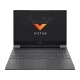 HP Victus Gaming 15-fb3705nta39 B9KM2EAA39 koyu gri oyuncu laptop açık ekranlı ön görünüm.