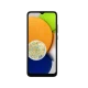 Samsung Galaxy A03 siyah akıllı telefon, ön yüz ekranı ve damla çentik tasarımıyla vitrin görünümü
