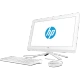HP 22-c0064nt 8UN10EA beyaz masaüstü bilgisayar; monitör, klavye ve fare birlikte görülüyor