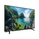 Beko B55L 8840 5B Ultra HD 4K TV, siyah çerçeveli televizyon ve ekranda berrak deniz manzarası
