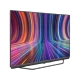 Beko B43 C 890 A Ultra HD 4K TV, renkli ekranı ve siyah çerçevesiyle önden üç çeyrek görünüm