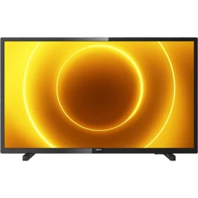 Philips 32PHS5505 HD Ready LED televizyon, ekranda sarı ışık efektli vitrin görünümü