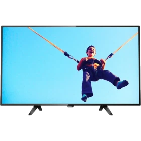 Philips 43PFS5302 Full HD FHD LED televizyon, ekranda oyun sahnesi görünen siyah tasarımlı TV