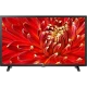 LG 32LM6300PLA Full HD LED televizyon, kırmızı çiçek temalı ekranda, siyah tasarımlı vitrin görünümü
