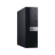 Dell OptiPlex 7070 N004O7070SFF_W siyah kasa, önden görünen kompakt masaüstü bilgisayar