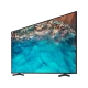 Samsung 43BU8000 Ultra HD 4K LED TV siyah ekranda su altı görüntüsüyle, modern tasarım ve ince çerçeve.