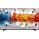 Vestel 70QG9840 Ultra HD 4K QLED TV, renkli soyut ekran görüntüsüyle önden görünüm