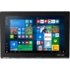 Lenovo Yoga Book Windows 10 Pro siyah tablet ekranında uygulama kutucukları ve başlangıç ekranı görünüyor