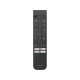 Philips 55OLED810 Ultra HD 4K OLED TV için siyah renkli kumanda, Ambilight ve Netflix tuşları görünüyor
