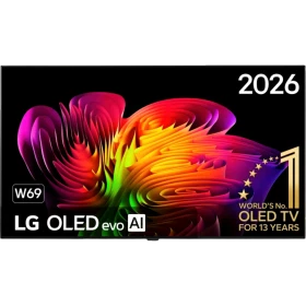 LG OLED83W69LA Ultra HD 4K TV, siyah çerçeveli geniş ekranlı OLED televizyon Nakne
