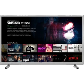Arçelik A49L 8860 5S Ultra HD 4K LED televizyon, Netflix içerikleri açık ekran ve gümüş çerçeve