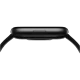 Xiaomi Heyplus W2103 siyah akıllı saat, ince kasası ve kayışıyla yandan görünüm