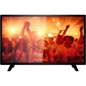 Philips 43PFS4001 Full HD FHD LED televizyon, genel renkli ekranda canlı sahne görüntüsüyle vitrinde.