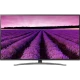 LG 65SM8200PLA 65 inç Ultra HD 4K LED TV; lavanta tarlası manzaralı ekran, vitrin görünümü.