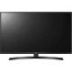 LG 43UK6470PLC Ultra HD 4K LED televizyon, siyah ekran ve ince metal ayaklı görünüm, genel renk.
