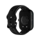 Siyah Honor Choice Watch akıllı saatin ayarlanabilir kayışı ve sensörleri görünen arka yüzü