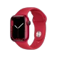 Watch Series 7 Cellular 45mm Alüminyum Kasa ve Spor Kordon Kırmızı