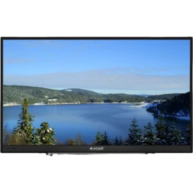 Arçelik A32 LB 5533 HD Ready LED televizyon, siyah çerçeveli ekranında göl ve orman manzarası gösteriyor