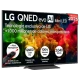 LG 65QNED81B6A Ultra HD 4K QNED Televizyon, Mini LED ekran üzerinde renkli çiçekler ve AI yazıları