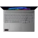 Gri Lenovo IdeaPad Pro 5 16AKP10 83JN001TTR oyuncu laptop, açık kapaklı üstten görünüm ve geniş klavye tasarımı