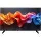 Vestel 40FT9760 Full HD LED televizyon, siyah çerçeveli ekran ve renkli dalga deseniyle önden görünüm