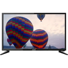 Arçelik A24L 5845 4B HD Ready LED televizyon, ekranda renkli sıcak hava balonlarıyla önden görünüm