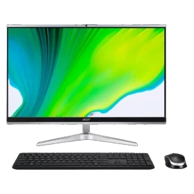 Acer Aspire C24-1650 masaüstü bilgisayar, renkli ekran, klavye ve mouse ile birlikte