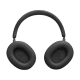 JBL Live 780NC siyah kablosuz kulaklık, yastıklı kulaklık kapakları ve ayarlanabilir kafa bandıyla önden görünüm