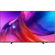 Philips 50PUS8548 LED TV, Ultra HD 4K ekranda renkli soyut görseller; genel renk, ince çerçeveli tasarım