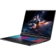 Siyah Acer Nitro V 16S AI ANV16S-41-R481 oyuncu laptop, RGB aydınlatmalı klavye ve geniş ekranıyla açık halde