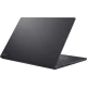 Asus ProArt P16 H7606WP-RJ088W siyah iş ve ofis laptopu, kapalı ekran açılı perspektiften görünüyor