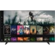Vestel 65UT9760 Ultra HD 4K LED televizyon, ekranda içerik menüsü ve film önerileriyle önden görünür.