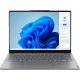 Lenovo Yoga Slim 7 83CV00E4TR gri iş ve ofis laptopu, önden açık ekran ve klavye görünümü