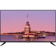 Vestel 55UB9100 Ultra HD 4K LED televizyon, Kız Kulesi manzarası gösteren siyah ekranlı tasarım
