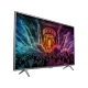Philips 43PUS6201 Ultra HD 4K LED televizyon; ekranda neon şehir sahnesi, genel renk, ayaklı kullanım.