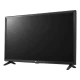 LG 32LJ510U HD Ready LED televizyon, siyah renkli düz panel televizyon ekranı görünüyor