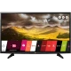 LG 32LH590V HD Ready LED televizyon, dağ manzaralı ekran ve renkli uygulama menüsü ile önden görünüm