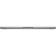 Apple MacBook Air M3 13.6 inç gri laptop, ince yan profil tasarımıyla kapalı halde yandan görünüm