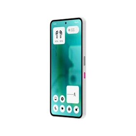 Nothing Phone 3a Community Edition turkuaz akıllı telefon, ince çerçeveli ekranı ve yandan görünümüyle