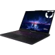 Siyah Lenovo Legion Pro 7 83F5004RTR oyuncu laptop, açık ekranda ve RGB aydınlatmalı klavye ile önden görünüm