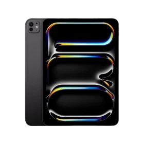 Apple iPad Pro M5 Wi-Fi + Cellular siyah 11 inç, 16 GB ve 2048 GB 5G tablet, ön yüzü görünüyor