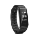 Huawei Honor Band A2 siyah akıllı bileklik, dijital ekranı ve ayarlanabilir silikon kordonuyla önden görünüm